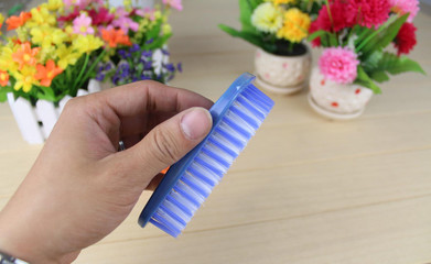 優(yōu)質(zhì)毛刷清洗刷臉盆刷省力洗衣家務(wù)刷花腳形刷 H8805